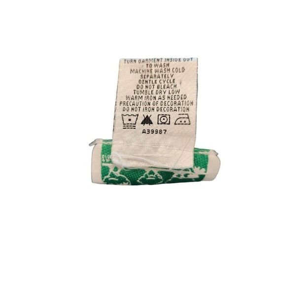 Vintage 90s Quacker Factory Navy Blue Demin Jacket USA Flag L American Patriotic - Picture 9 of 9